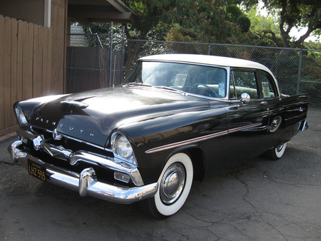 1956 plymouth savoy black - black, 1956, plymouth, savoy