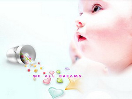 baby - dream, hearts, stars, baby