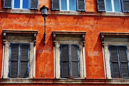 Windows - orange, building, windows