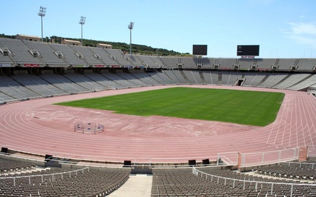 Barcelona Montjuic Stadium - stadium, architecture, modern