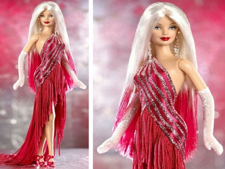 Barbie - doll, diva, glamour, red