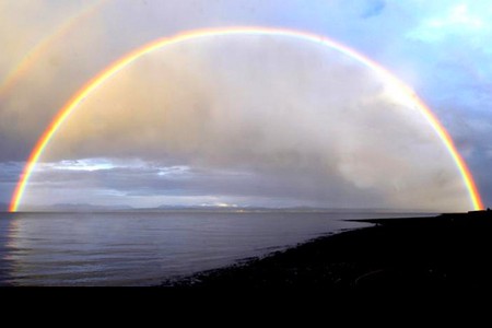 Full Rainbow - picture, cool, full rainbow