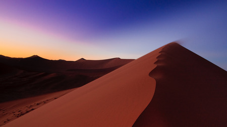 sunrise on the Namib dunes 