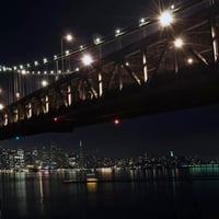 The Oakland Bay Bridge at night