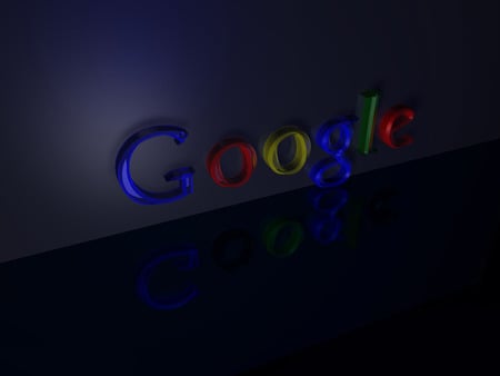 GOOGLE IN COLORS - colors, google, reflection, word