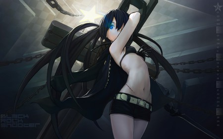 Anime - star, dark, vocaloid, blue, brs