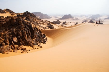 Drifting - desert, changing, rock, drifts, sand