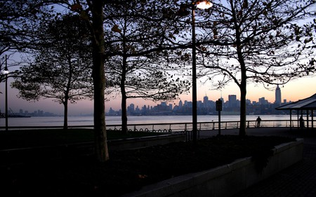 View - city, architecture, trees, buildings