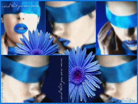 ribbon - secret, gerber, hide, blue