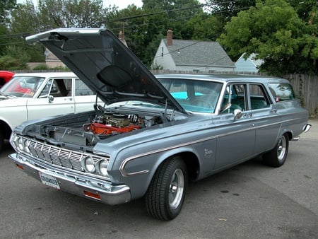 64 Belvedere Wagon - station wagon, plymouth, car