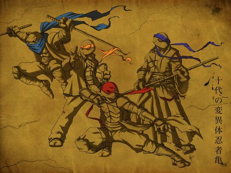 TMNT Feudal - team, weapons, ninjas, tmnt