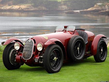 1936-Alfa Romeo 2900 Ferrari Maroon - classic, alfa romeo, 2900