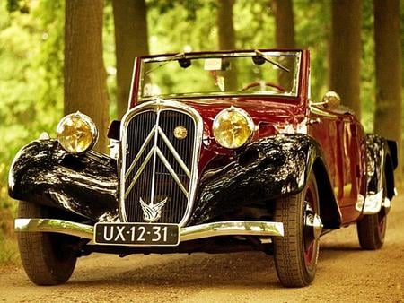 1936-Citroen Traction Avant Cabriolet - classic, cabriolet, citroen