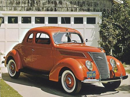 1937-Ford Deluxe 5 Window Coupe - ford, classic, deluxe coupe