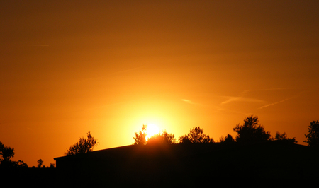 Orange Sky - colorful, sunset, orange