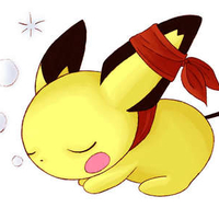 Sleeping Pichu- SO CUTE!!!