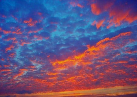 Just sky - sky, blue, pink, orange, gold