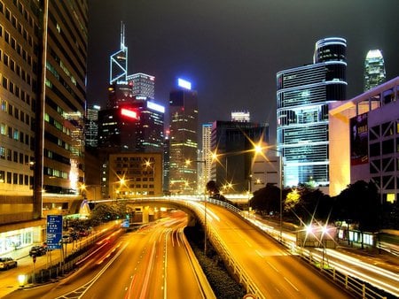 driving at night - architecture, modern