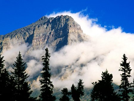 glacier national park montana mountains - mountains, nature