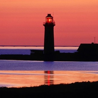 lighthouse omoe island denmark