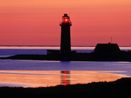 lighthouse omoe island denmark