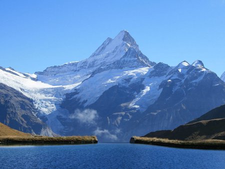 mountain casts its shadow - nature, mountains