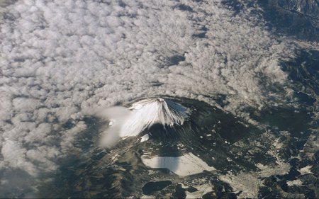 mountain from space - mountains, nature