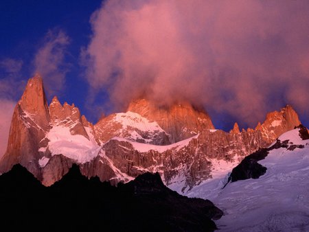 mount fitz roy argentina  - mountains, nature