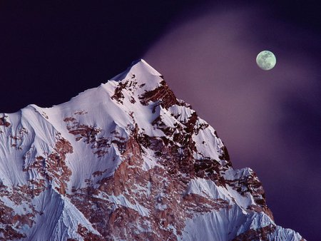 mount nuptse nepal - mountains, nature