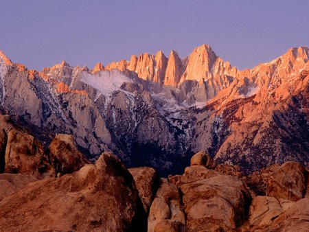 mount whitney alabama hills california - nature, mountains