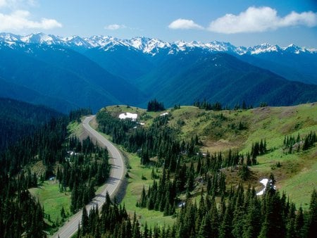 olympic range washington - nature, mountains