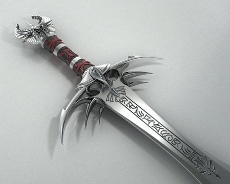 swords of fury 3d - blood, abstract, attack, anime, bad, kill, sword, 3d, power