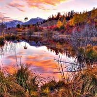 A Red Day on the Lagoon