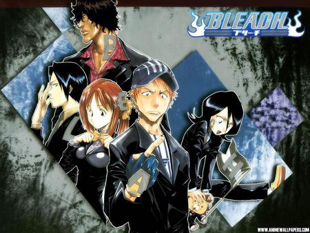 5 Friends - sado, inoue, rukia, bleach, ishida, ichigo