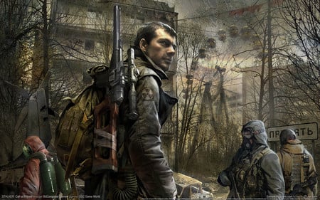 S.T.A.L.K.E.R. : Call of Pripyat - soldier, pc, fantasy, call of pripyat, hd, art, games, video, war, game, adventure, action, city, stalker, mercenaries, shooting