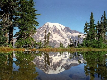 the god of the mountain - mountains, nature