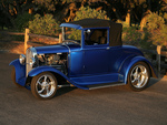 1931 ford model A sport coupe blue