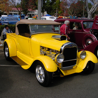 1929 ford roadster pickup yellow