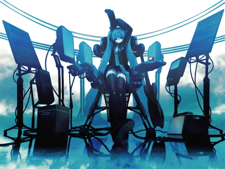 miku - anime, miku vocaloid