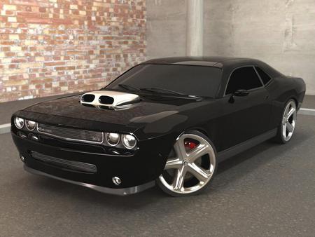 Dodge Challenger SRT8 - challenger, srt8, car, digiart, tuning, dodge