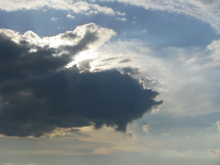 cloudy sky - cloud, sky, nature