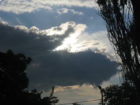 cloudy sky - cloud, sky, nature