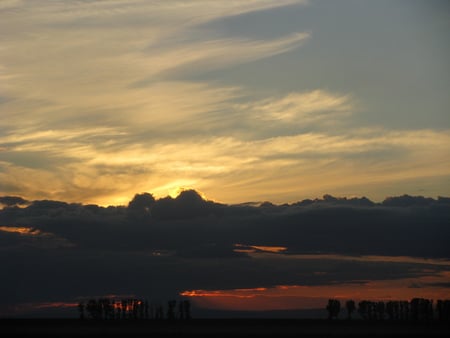 twilight - sky, nature, twilight, clouds