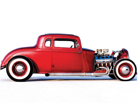 Plymouth Coupe - classic, 1933, hotrod, red