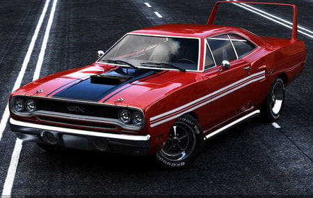 GTX Red - gtx, muscle car