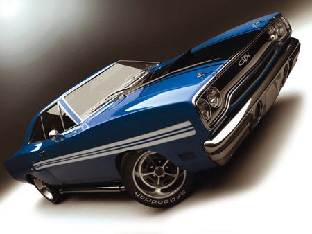 GTX Blue - muscle car, gtx