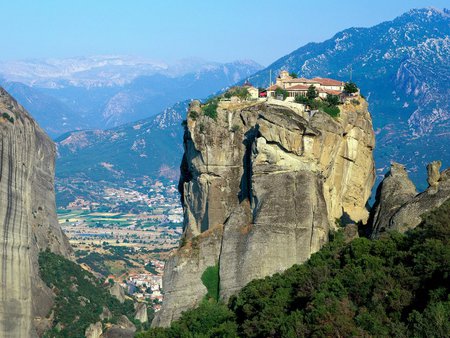 greece monastery of agia triada - architecture, religious