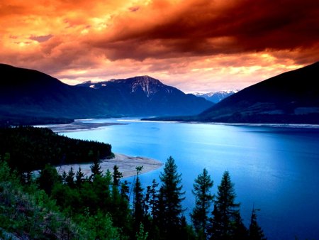 Nature wallpaper - beauty, nature, lakes, trees, location, america, mountains, outdoors