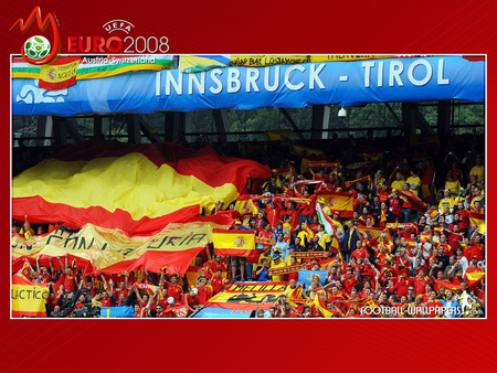 Spanish Fans - euro, fans, euro 2008, spain