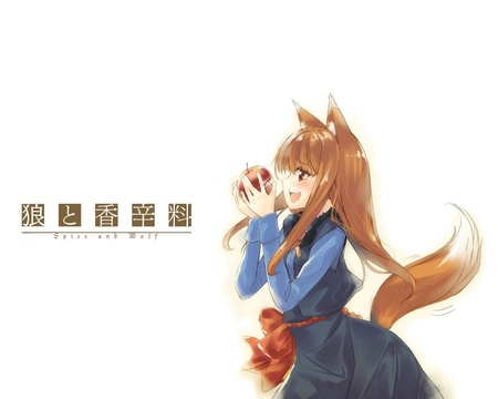 Spice And Wolf - tail, girl, other, wolf, ears, spice and wolf, anime, cute, spice